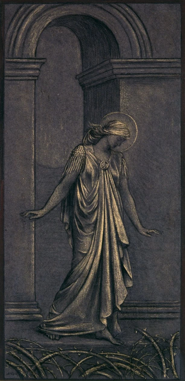 Evelyn de Morgan - 126, Studio Finito per La Via Spinosa, c.1897